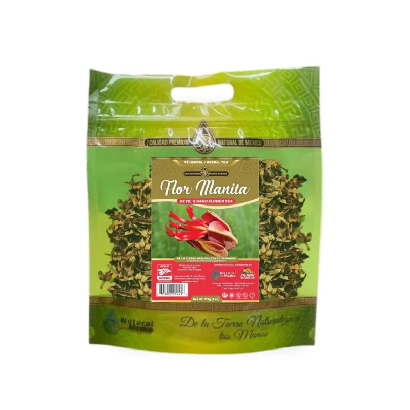 Flor Manita  Té Herbal 113g - 4 oz / Devil's Hand Flower Herbal Tea 113g - 4 oz